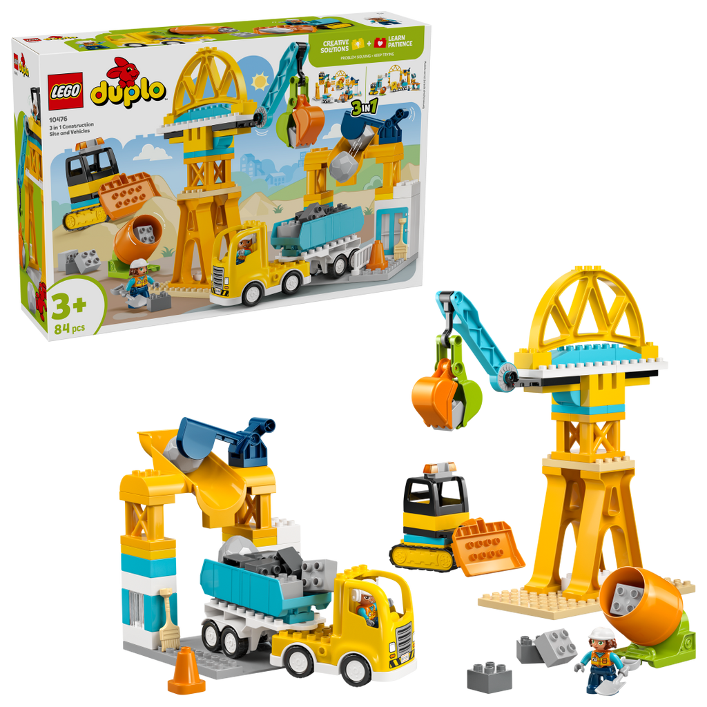 DUPLO 3-in-1 Construction Site and Vehicles | 10476