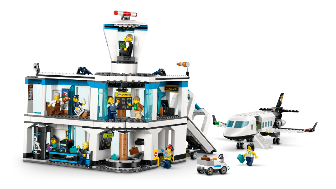 City Airport with Airplane | 60502