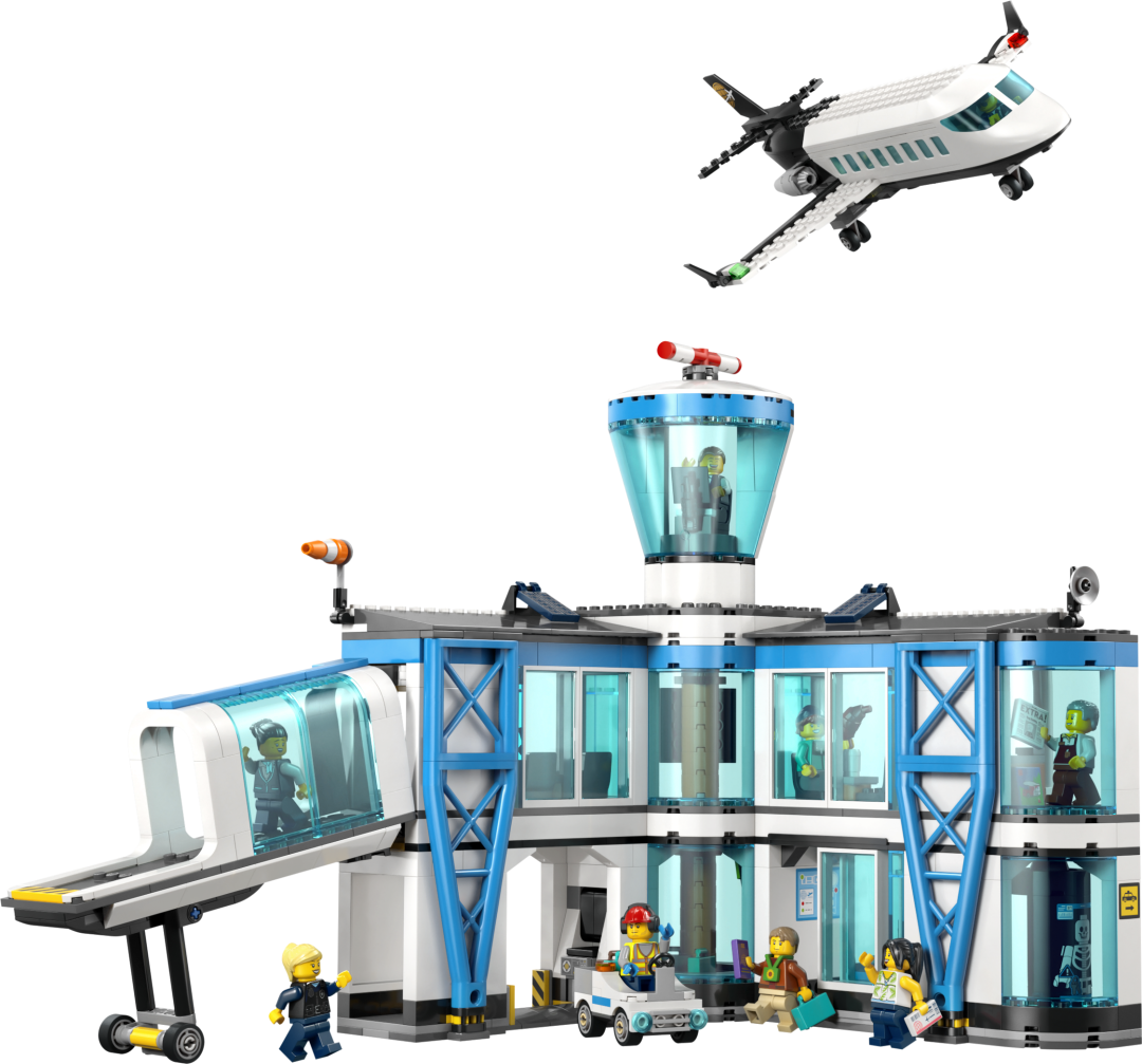 City Airport with Airplane | 60502