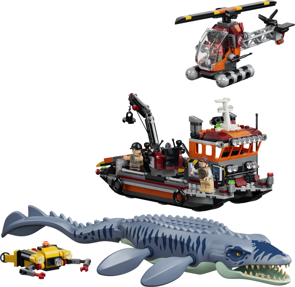 Jurassic World Mosasaurus Dinosaur Boat Attack | 77983